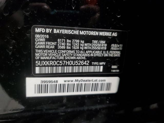 2017 BMW X5 XDRIVE3 - 5UXKR0C57H0U52642