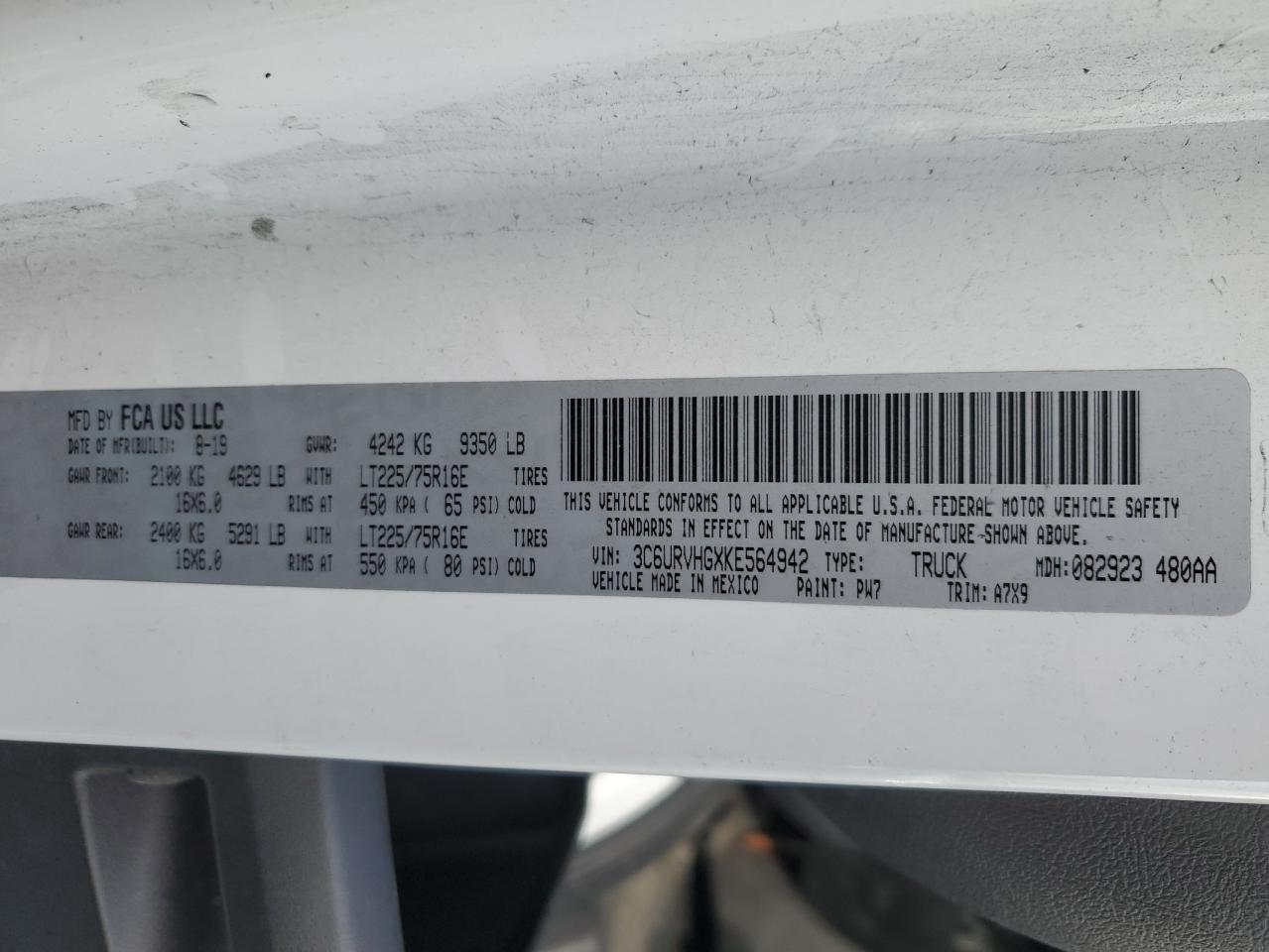 RAM PROMASTER 3500 HIGH