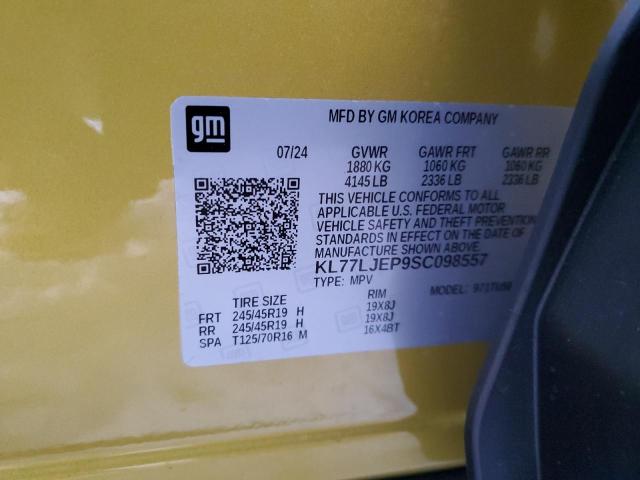 2025 CHEVROLET TRAX 2RS KL77LJEP9SC098557
