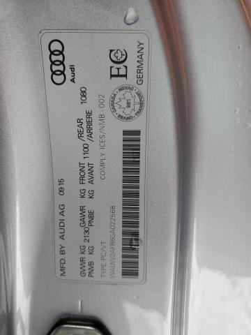 2016 AUDI A5 TECHNIK WAUW2AFR6GA022568