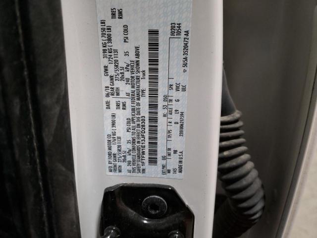 2018 FORD F150 SUPER - 1FTFW1E13JFD28303