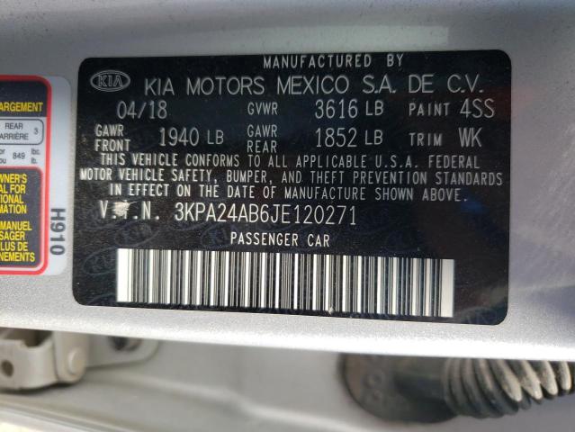 2018 KIA RIO LX - 3KPA24AB6JE120271