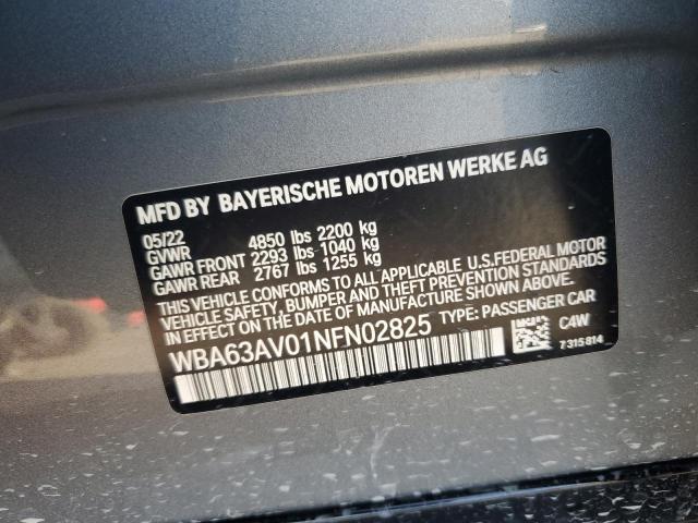 2022 BMW 430I GRAN WBA63AV01NFN02825