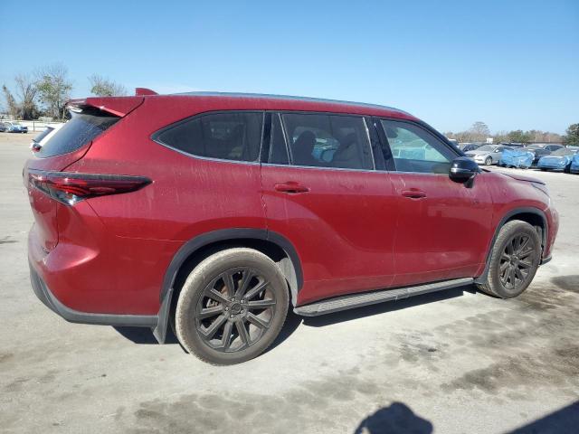 TOYOTA HIGHLANDER 2021 red  gas 5TDGZRBH1MS107198 photo #4