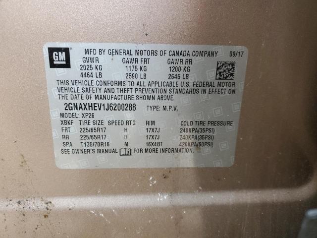 2018 CHEVROLET EQUINOX LS - 2GNAXHEV1J6200288