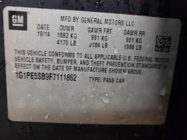 2015 CHEVROLET CRUZE LT - 1G1PE5SB9F7111862