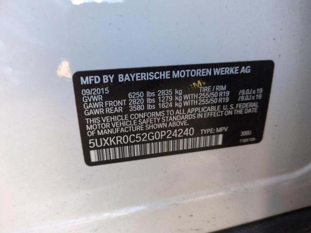 2016 BMW X5 XDRIVE3 5UXKR0C52G0P24240