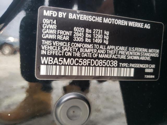 2015 BMW 550 XIGT - WBA5M0C58FD085038