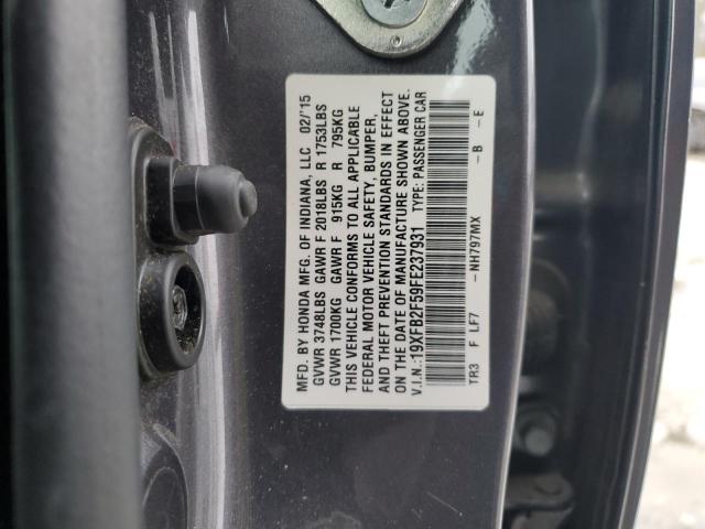 2015 HONDA CIVIC LX - 19XFB2F59FE237931