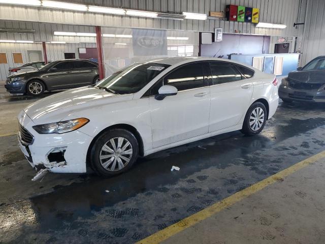 FORD FUSION S 2019 white  gas 3FA6P0G73KR126919 photo #1