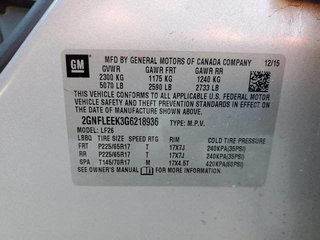 2016 CHEVROLET EQUINOX LS - 2GNFLEEK3G6218936