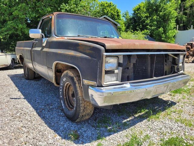 CHEVROLET C10 1986 charcoal pickup gas 1GCEC14H6GS168095 photo #1