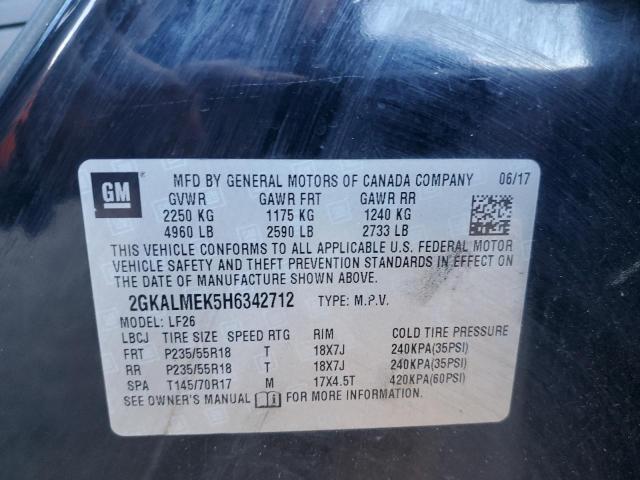 2017 GMC TERRAIN SL - 2GKALMEK5H6342712