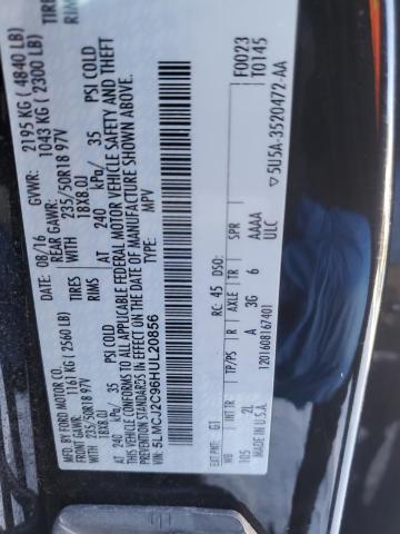 2017 LINCOLN MKC SELECT 5LMCJ2C96HUL20856