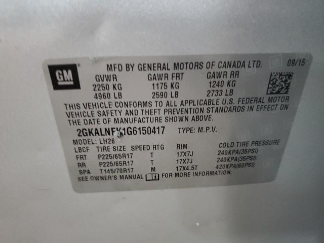 2016 GMC TERRAIN SL - 2GKALNEK1G6150417