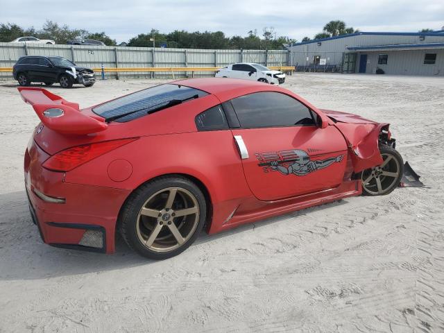 NISSAN 350Z COUPE 2005 red  gas JN1AZ34E85M655558 photo #4