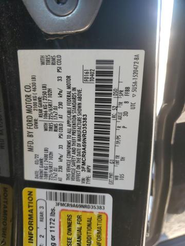 2022 FORD BRONCO SPO 3FMCR9A69NRD35383