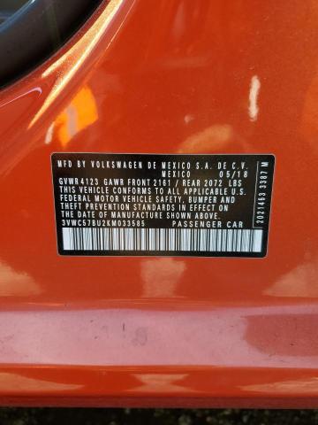 2019 VOLKSWAGEN JETTA S - 3VWC57BU2KM033585