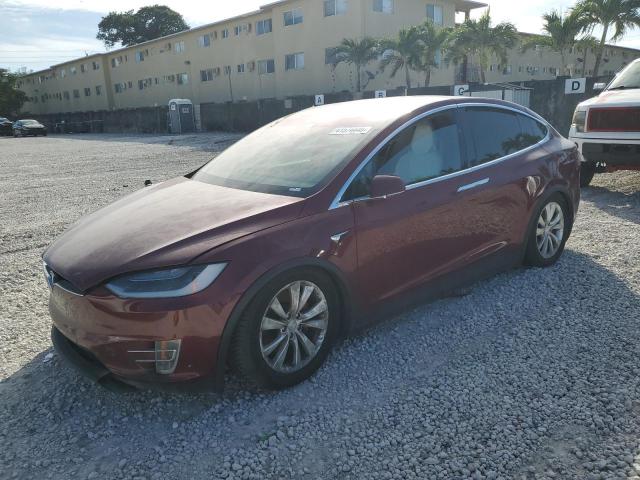 TESLA MODEL X 2016 burgundy  electric 5YJXCAE41GFS02722 photo #1