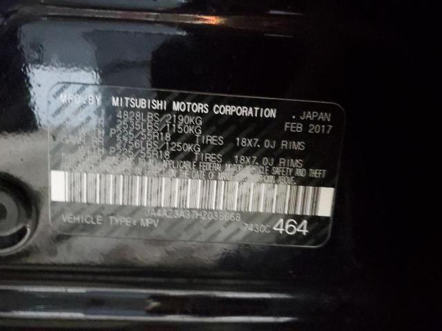 2017 MITSUBISHI OUTLANDER - JA4AZ3A37HZ038668