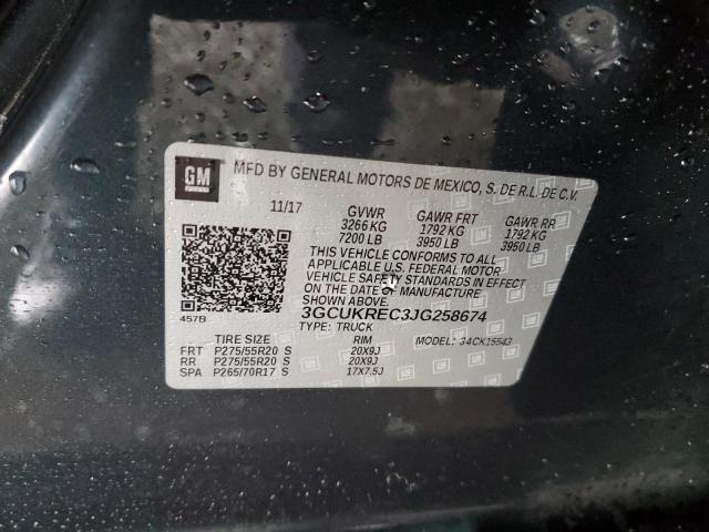2018 CHEVROLET SILVERADO - 3GCUKREC3JG258674