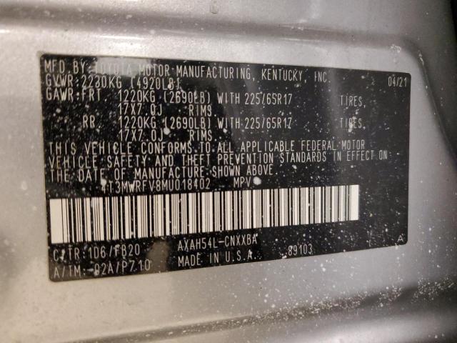 2021 TOYOTA RAV4 LE - 4T3MWRFV8MU018402