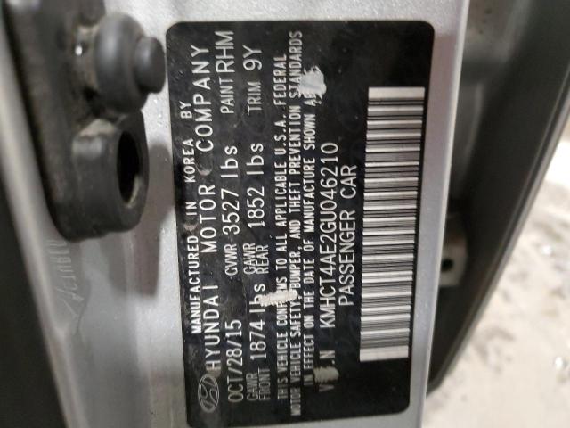 2016 HYUNDAI ACCENT SE KMHCT4AE2GU046210