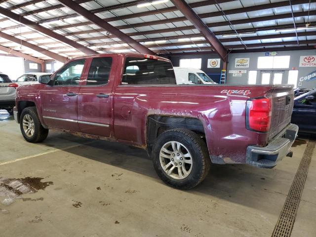 CHEVROLET SILVERADO 2014 maroon 4dr ext gas 1GCVKREC0EZ334717 photo #3