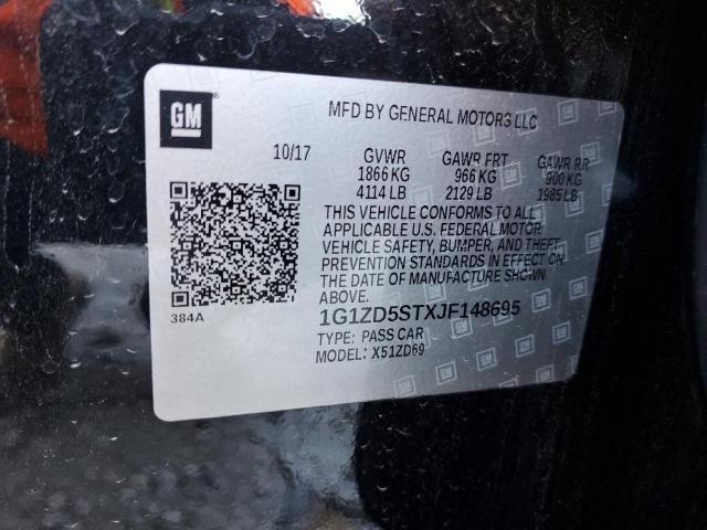 2018 CHEVROLET MALIBU LT - 1G1ZD5STXJF148695