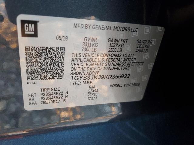 2019 CADILLAC ESCALADE E - 1GYS3JKJ9KR355933
