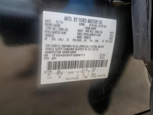 2015 FORD EXPLORER X - 1FM5K8D8XFGB68173