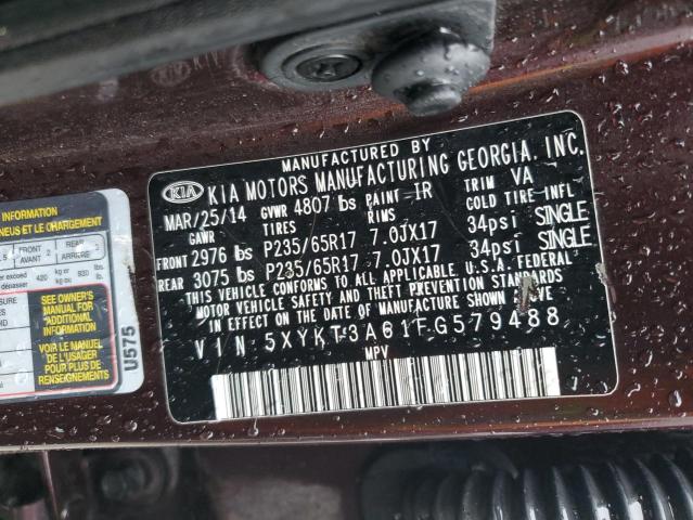 2015 KIA SORENTO LX 5XYKT3A61FG579488