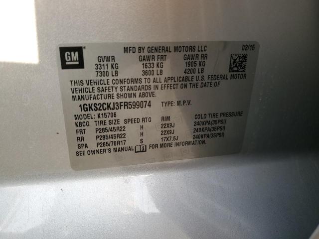 2015 GMC YUKON DENA - 1GKS2CKJ3FR599074