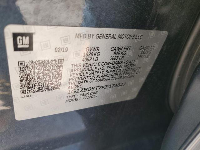 2019 CHEVROLET MALIBU LS - 1G1ZB5ST7KF174047
