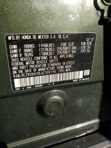 2018 HONDA HR-V 3CZRU6H38JG709148