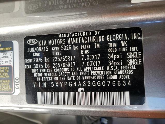 2016 KIA SORENTO LX - 5XYPG4A33GG076634