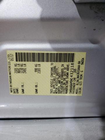 2017 NISSAN MAXIMA 3.5 1N4AA6AP0HC432118