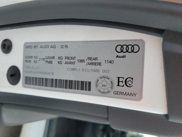 2017 AUDI A4 PROGRES WAUBNAF41HN003978
