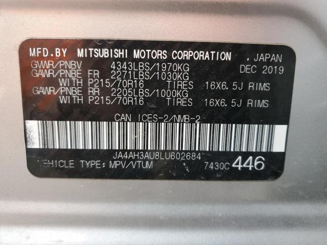 2020 MITSUBISHI RVR SE JA4AH3AU8LU602684