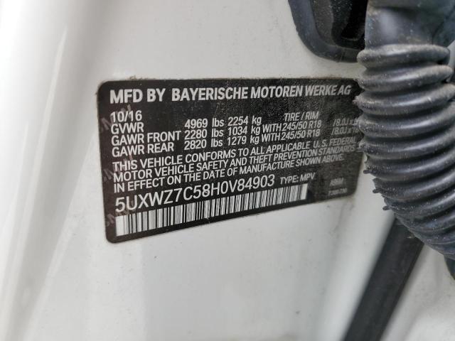 2017 BMW X3 SDRIVE2 - 5UXWZ7C58H0V84903