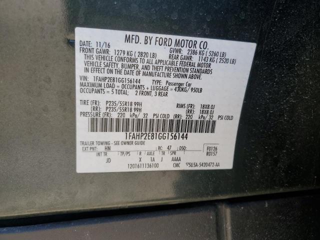 2016 FORD TAURUS SEL - 1FAHP2E81GG156144