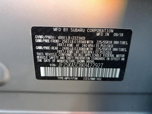 2019 SUBARU FORESTER L - JF2SKASC8KH422927
