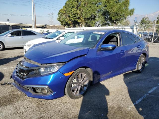 HONDA CIVIC EX 2021 blue  gas 19XFC1F35ME200118 photo #1