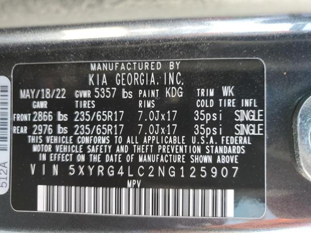 2022 KIA SORENTO LX - 5XYRG4LC2NG125907
