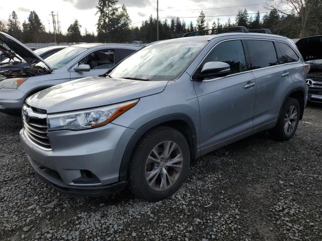 TOYOTA HIGHLANDER 2015 silver 4dr spor gas 5TDJKRFH6FS103011 photo #1