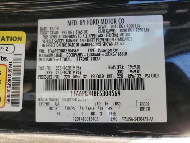 2015 FORD MUSTANG - 1FA6P8TH8F5304569