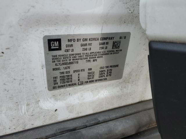 2018 CHEVROLET TRAX LS - KL7CJNSB3JB697110