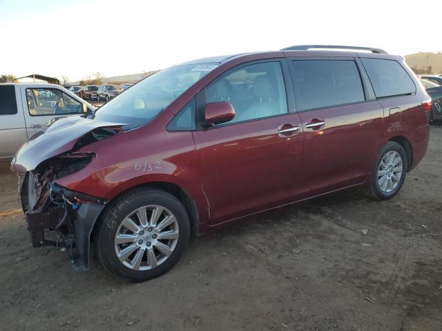 TOYOTA SIENNA XLE 2015 burgundy sports v gas 5TDDK3DC9FS104896 photo #1