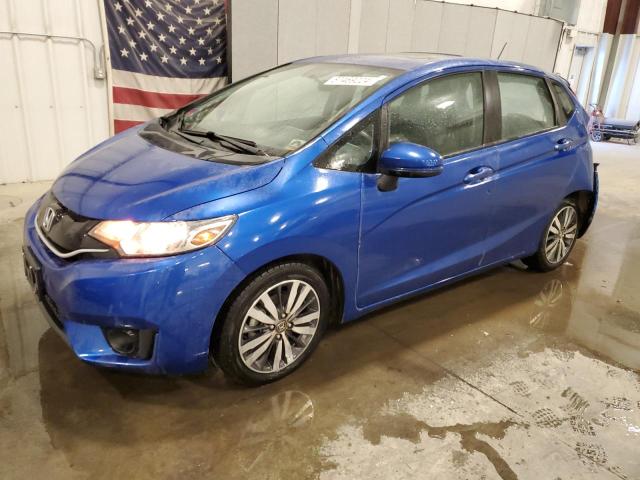 HONDA FIT EX 2015 blue  gas 3HGGK5H83FM735823 photo #1