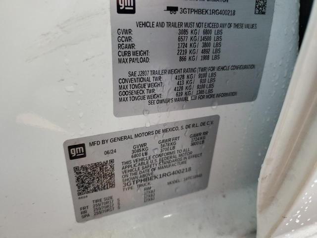 2024 GMC SIERRA 15 3GTPHBEK1RG400218